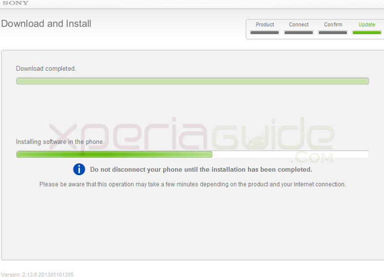 Install Update Xperia J ST26i Jelly Bean 11.2.A.0.31 firmware by Sony update Service