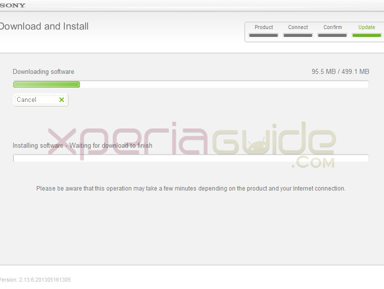 Update Xperia SL LT26ii to Android 4.1.2 Jelly Bean 6.2.B.0.200 firmware via Sony Update Service