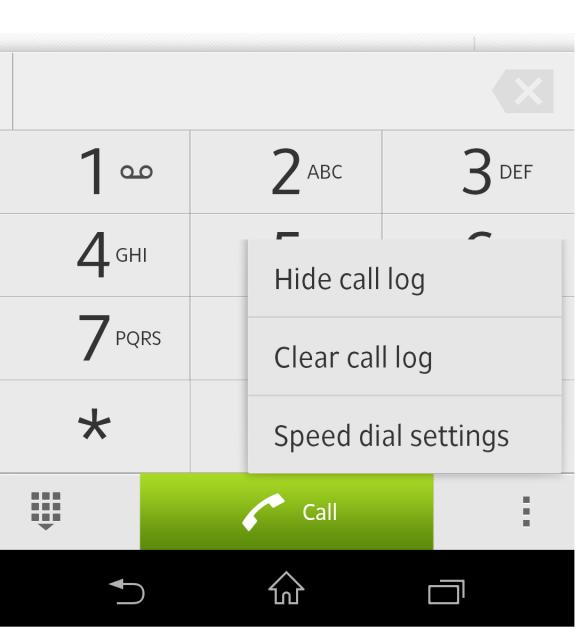 New SPEED DIAL settings in Jelly Bean 10.1.1.A.1.307 firmware for Xperia Z C6603