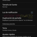 Screen Settings in Xperia Z C6603 Android 4.2.2 Jelly Bean 10.3.A.0.423