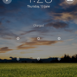 Time Clock Lock Screen in Xperia Z C6603 Android 4.2.2 Jelly Bean 10.3.X.X.XXX firmware