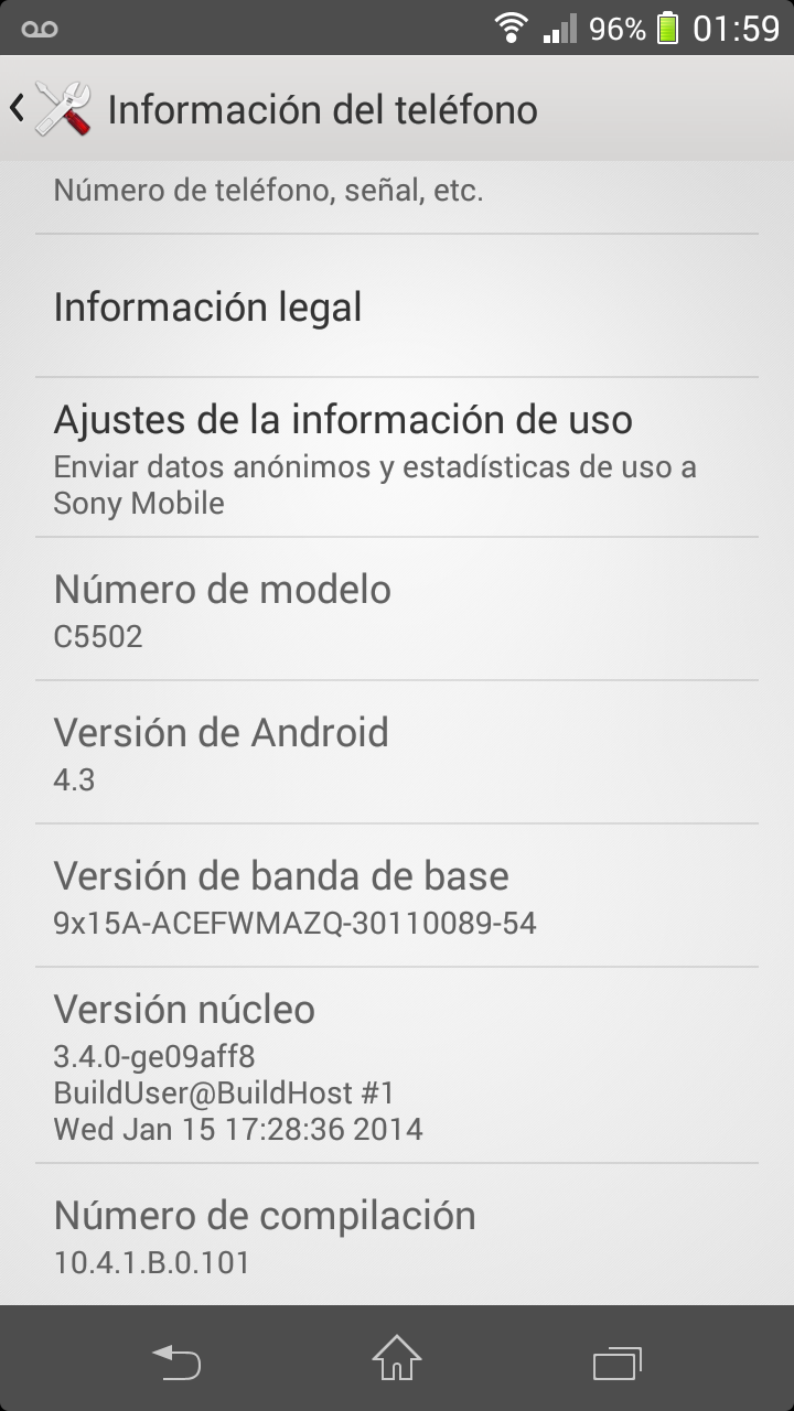 10.4.1.B.0.101 Xperia ZR firmware