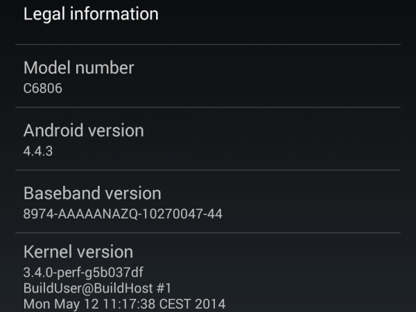 4pda news. How to find model number for your Nexus 5820.