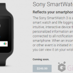 Sony SmartWatch 3 listed for $249.99 at Play Store – Coming Soon