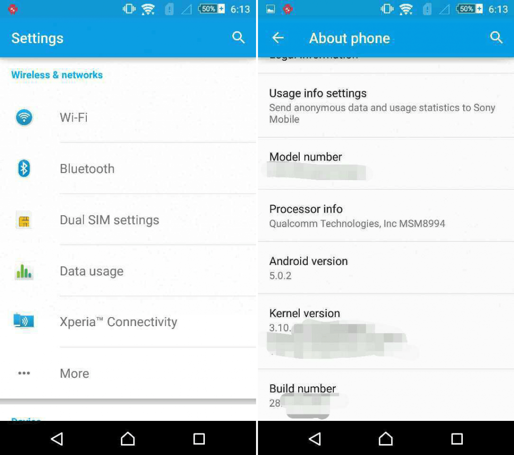 Xperia Z4 Dual Android 5.0.2 Lollipop running screenshots leaked