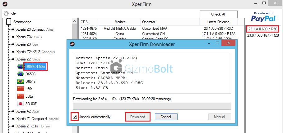 How To Download Lollipop Firmware Via Xperifirm Tool